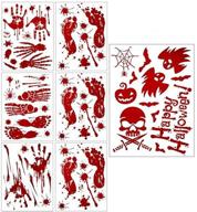 halloween handprint footprint decoration decorations logo
