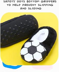 img 1 attached to 🐾 WUXITEX Animal Slipper Cartoon Bedroom Boys' Shoes and Slippers: Comfortable and Cute Footwear for Young Boys