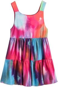 img 2 attached to 🌈 Frogwill Toddler Rainbow Girls' Clothing for a Stylish Fifties-Inspired Summer