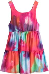 img 1 attached to 🌈 Frogwill Toddler Rainbow Girls' Clothing for a Stylish Fifties-Inspired Summer