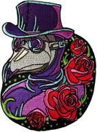 neon plague doctor inch patch logo