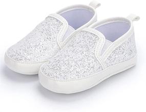 img 3 attached to 👟 KKIIDDSS Unisex Infant Baby Boys Girls Canvas Shoes: Toddler High Tops with Soft Soles & Slip-On Anti-Skid Design - Perfect Newborn First Walker Skate Shoes