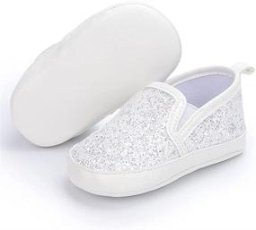 img 1 attached to 👟 KKIIDDSS Unisex Infant Baby Boys Girls Canvas Shoes: Toddler High Tops with Soft Soles & Slip-On Anti-Skid Design - Perfect Newborn First Walker Skate Shoes