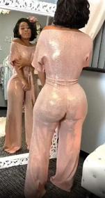 img 3 attached to 💫 Shimmering Elegance: LKOUS Evening Sparkly Jumpsuits for Women