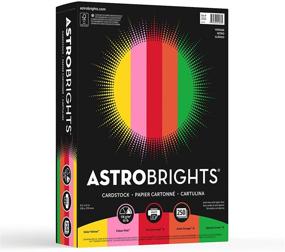 img 4 attached to 🌈 Astrobrights Colored Cardstock - Vintage 5-Color Assortment | 250 Sheets | 65 lb/176 gsm