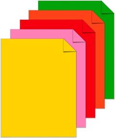 img 2 attached to 🌈 Astrobrights Colored Cardstock - Vintage 5-Color Assortment | 250 Sheets | 65 lb/176 gsm