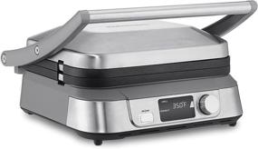 img 3 attached to 🍳 Cuisinart Electric Griddler: Stainless Steel, Compact Design for Versatile Cooking - 10.5"(L) x 12.0"(W) x 7.0"(H)