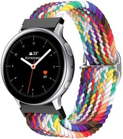 img 3 attached to Повязка Band4u Soft Adjustable Sport для Samsung Galaxy Watch & Gizmo Watch - Совместима с Galaxy Watch 4 / Watch 3 / Galaxy Watch Active 2 / Gizmo Watch 4 - 20 мм, 46 мм, 42 мм, 41 мм, 40 мм, 44 мм - Унисекс