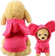 🐶 xiaoyu pet dog hooded clothes: cozy hoodies and sweater for small dogs with cute hat логотип