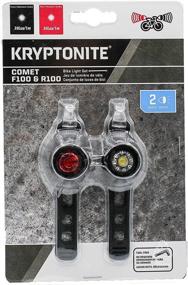 img 1 attached to KRYPTONITE Comet F100 & R100 Bike Light Set: Premium LED Headlight and Back Lights with Long Life Lithium Battery