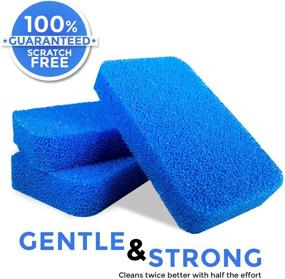 img 3 attached to 🧽 10 Pack of STK Heavy Duty Silicone Scrubbers - Modern Kitchen Sponges with Zero Smell Technology - Long-lasting Kitchen and Dish Scrubber - Silicone Sponge 10x More Durable