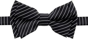 img 1 attached to Retreez Stylish Stripes Microfiber Pre Tied Boys' Accessories : Bow Ties