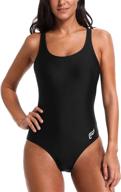 👙 attraco women's sporty racerback one-piece swimsuit for training and aquatic activities logo