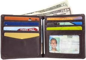 img 3 attached to Men's Bifold Wallet - Big Skinny World Accessories