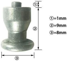 img 1 attached to 🔧 Марркей 100 шт. 8x10 мм шипы из твердого сплава для лучшего антизакручивания - идеально подходят для мотоцикла/грузовика/КВАДРОЦИКЛА/ВНЕДОРОЖНИКА - необходимые автомобильные аксессуары