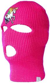 img 4 attached to 🦄 Rainbow Unicorn 3 Hole Ski Mask