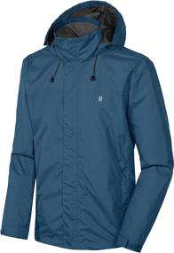 img 4 attached to 🌧️ High-Performance Little Donkey Andy Men's Waterproof Rain Jacket: Lightweight & Durable Rain Shell Coat for Outdoor Adventures