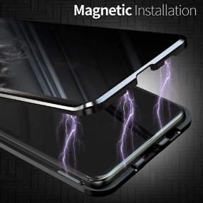 img 2 attached to Magnetic Privacy Protector Tempered Protection Cell Phones & Accessories
