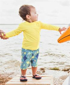 img 2 attached to Stay Protected and Stylish: Introducing RuggedButts 👕 Little Cornflower Sleeve Guard Boys' Clothing and Swimwear