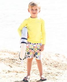 img 3 attached to Stay Protected and Stylish: Introducing RuggedButts 👕 Little Cornflower Sleeve Guard Boys' Clothing and Swimwear