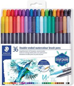 img 4 attached to Набор маркеров-кистей для акварели STAEDTLER 3001 TB36 ST - 36 штук, разноцветные