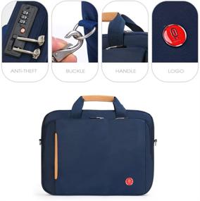 img 1 attached to 🔐 Secure and Stylish Omnpak Laptop Briefcase: Combination Lock, Anti-Theft, Business Office Bag for Men and Women