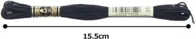 img 1 attached to 🧵 DMC Мулине черного цвета 6 нитей: упаковка из 12 штук - высококачественная нить для вышивки и рукоделия