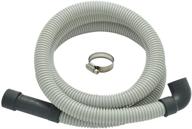 🌊 6 ft flexible corrugated universal dishwasher drain hose with elbow - replacement discharge hose - includes clamp - tt flex логотип