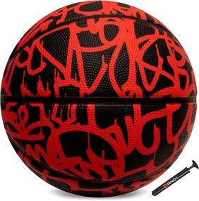 img 3 attached to 🏀 AND1 Fantom Rubber Basketball & Pump (Graffiti Series) - Official Size 7 (29.5"), Ideal for Streetball, Indoor and Outdoor Basketball Games