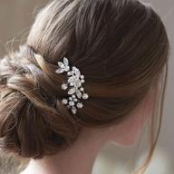 enhance your bridal look with the jakawin crystal hair comb hc042 (silver): exquisite wedding hair accessories for women and girls logo