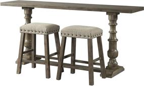 img 1 attached to 🏠 Enhance Your Home with Lane Home Furnishings 2 Piece Charleston Backless Stools