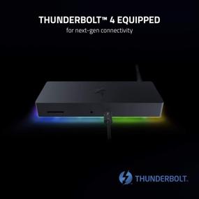 img 3 attached to 💥 Razer Thunderbolt 4 Dock: Official Thunderbolt 4 Certification - Versatile 10-Port Solution - Dual 4K or Single 8K Video Output - Future-Proof & Backward-Compatible - RGB Lighting - Chroma