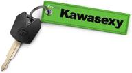 keytails keychains, high-quality key tag for kawasaki motorcycles, atvs, utvs [kawasexy] logo