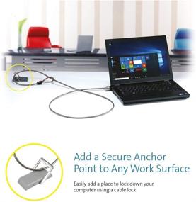 img 3 attached to 🔒 Enhance Security with the Kensington Desk Mount Anchor Accessory for Cable Locks (K64613WW)