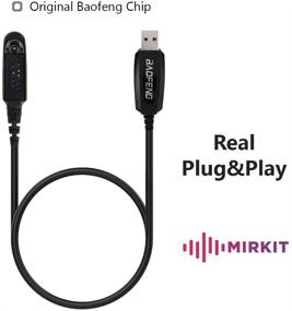 img 3 attached to 📻 Кабель для программирования USB Baofeng UV-9R BF-9700 A-58 - Оригинальный кабель USB для UV-XR, UV-5S, GT-3WP Plus - Портативный радиопередатчик Ham CB - Гарантия в США.