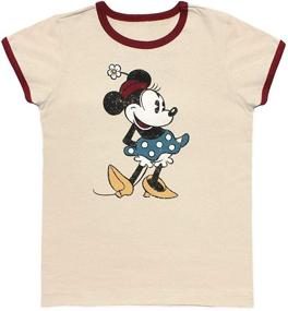 img 1 attached to Disney Minnie Classic Ringer T Shirt