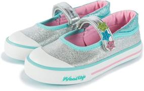 img 3 attached to 👟 Weestep Toddler Little Glitter Sneaker Shoes for Girls - Flats