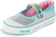 👟 weestep toddler little glitter sneaker shoes for girls - flats logo