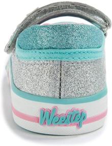 img 1 attached to 👟 Weestep Toddler Little Glitter Sneaker Shoes for Girls - Flats