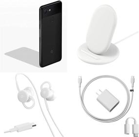 img 2 attached to Google Pixel 3 Unlocked Smartphone Bundle Set: 64GB Memory 📱 Cell Phone, Just Black, with Charging Stand, Wired Earbuds, and Google Charger