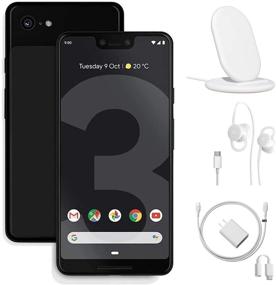 img 4 attached to Google Pixel 3 Unlocked Smartphone Bundle Set: 64GB Memory 📱 Cell Phone, Just Black, with Charging Stand, Wired Earbuds, and Google Charger