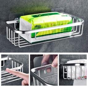 img 3 attached to ERRichmo Rustproof Adhesive Aluminum Organizer Bath in Bathroom Accessories