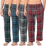 👕 ultimate comfort: andrew scott cotton flannel pajama set for men's clothing and sleep & lounge logo