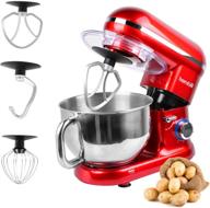🍲 hornbill tilt-head stand mixer: 600w 6-speed electric mixer with 5-quart stainless steel bowl - professional kitchen mixer with dough hook, whisk, beater logo
