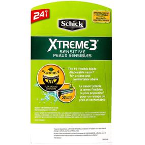 img 1 attached to 🪒 Schick Xtreme 3 Sensitive Disposable Razor: Ideal for Sensitive Skin (24 Count)