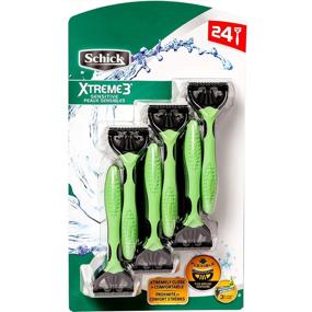 img 2 attached to 🪒 Schick Xtreme 3 Sensitive Disposable Razor: Ideal for Sensitive Skin (24 Count)