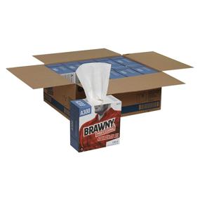 img 4 attached to 🧻 Brawny Professional A300 Disposable Cleaning Towel - GP PRO (Georgia-Pacific), 29518, White (128 Wipers per Box), 10 Boxes - Tall Box