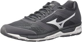 img 4 attached to Mizuno 320544 9000 09 0800 Synchro Black White Black Men's Shoes in Athletic