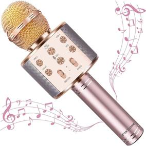 img 4 attached to Handheld Bluetooth Microphones 🎤 - Perfect for Christmas Singalongs!