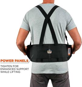 img 1 attached to 🔀 Ergodyne ProFlex 1650 Back Support Belt: Elastic, Adjustable, Large Size with Removeable Straps